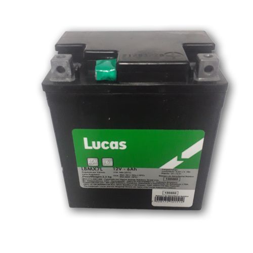 BATERIA LUCAS 6 AMPERES MOTO  TITAN  - BATLC6AH