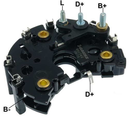 PLACA RETIFICADORA ALTERNADOR FORD ESCORT FIESTA ZETEC 90A - GA1742
