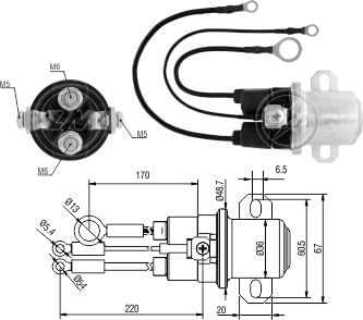 RELE AUXILIAR MOTOR PARTIDA DELCO 39MT 12V  - ZM5407