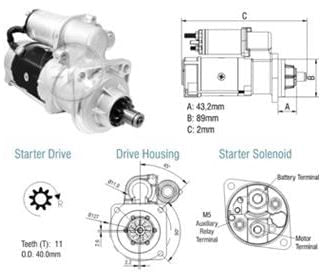 MOTOR PARTIDA DELCO 29MT 11D 24V MB  - ZM8029101