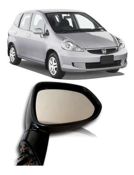 RETROVISOR HONDA FIT 03-08 SEM CONTROLE   LADO DIREITO - RX7704LD
