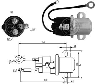 RELE AUXILIAR MOTOR PARTIDA MITSUBISHI VOLVO FH 24V - ZM3408