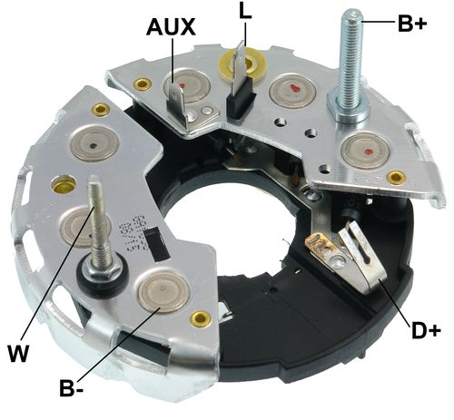 PLACA RETIFICADORA ALTERNADOR FIAT ALLIS GM MAXION BOSCH 75A - GA1638
