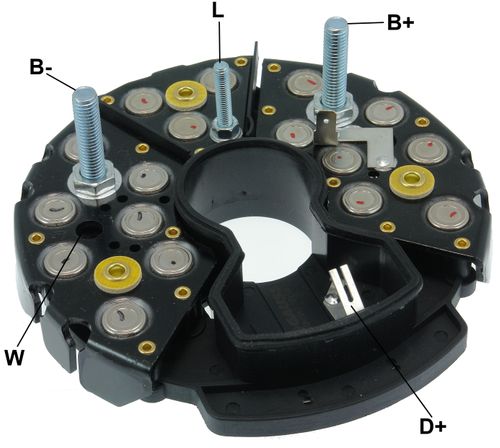 PLACA RETIFICADORA ALTERNADOR MB VOLVO SCANIA BOSCH 140A - GA1547