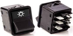 INTERRUPTOR TECLA MERCEDES BENZ FAROL CARA PRETA 12V - K3833113