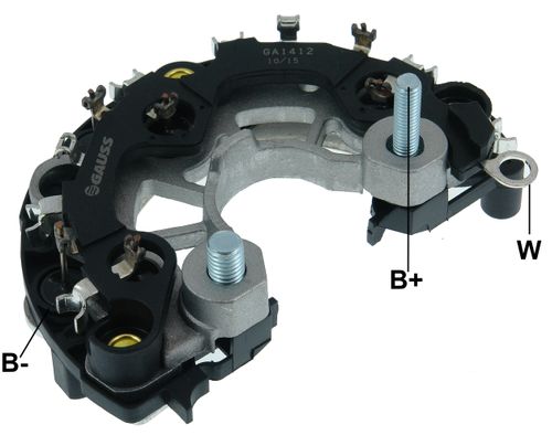PLACA RETIFICADORA ALTERNADOR FORD FIESTA / ESCORT 130A - GA1412