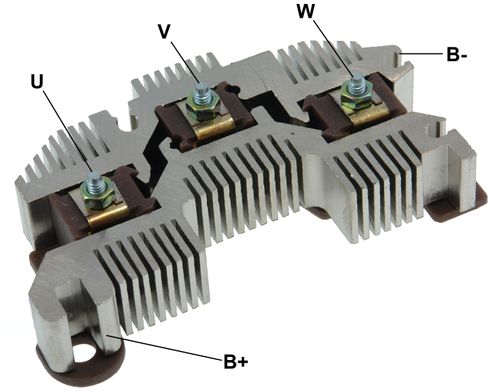 PLACA RETIFICADORA ALTERNADOR GM MONZA IMPORTADO DELCO 120A - GA1802