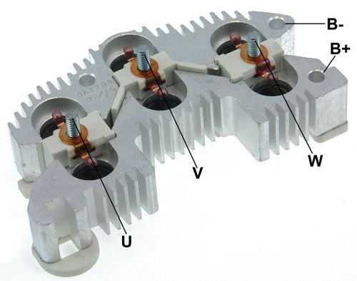 PLACA RETIFICADORA ALTERNADOR DELCO ALTERNDORES 31SI 6X60A - GA1799
