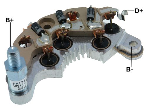 PLACA RETIFICADORA ALTERNADOR GM CORSA WIND ASTRA DELCO 120A - GA1714