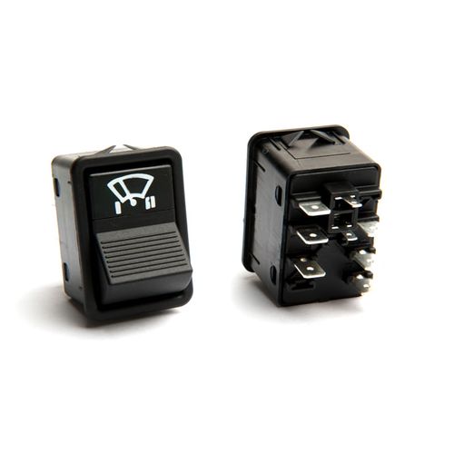 INTERRUPTOR TECLA LIMPADOR MERCEDES BENZ  CARA PRETA 24V - K3833101