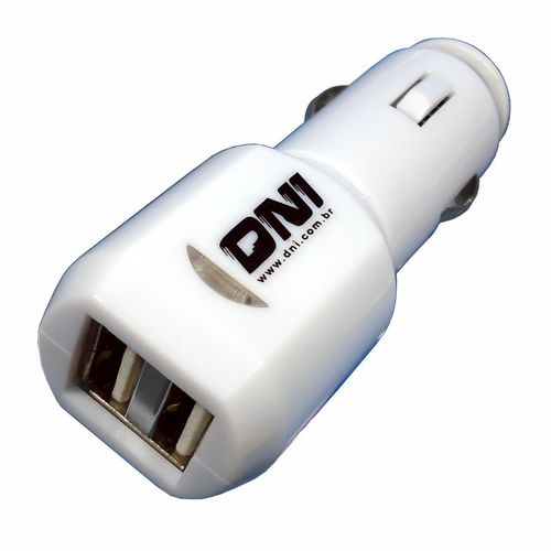 CARREGADOR  AUTOMOTIVO PARA CELULARES COM 2 SAÍDAS USB -12V 24V  - DNI0585