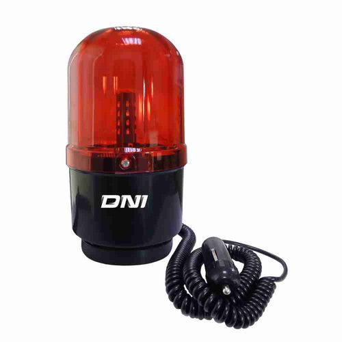 LUZ DE SINALIZAÇÃO COM EFEITO ROTATIVO BIVOLT 12-24V. GIROFLEX VERMELHO-DNI4111