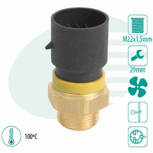 SENSOR TEMPERATURA RADIADOR (CEBOLÃO)  VECTRA 94...(766100) - IG301.0466-100