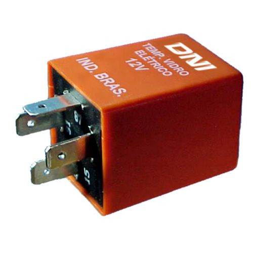 RELE TEMPORIZADOR VIDRO ELETRICO UNIVERSAL C/SUPORTE 12V 4TERMINAIS S/SUPORTE - DNI0303