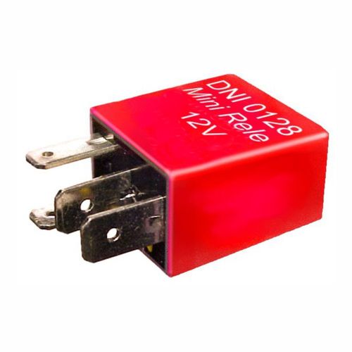 RELE AUXILIAR 4 TERMINAIS  C/SUP 30A 12V UNIV F - DNI0128