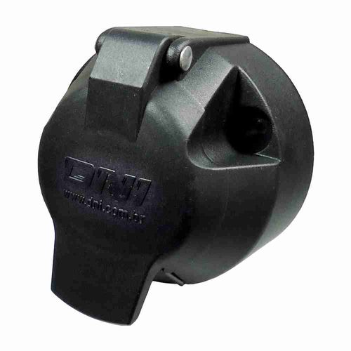 TOMADA ENGATE REDONDA 7POLOS  FEMEA  NYLON AUTOMOVEL - DNI8375