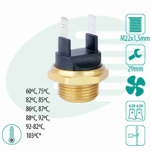 SENSOR TEMPERATURA RADIADOR (CEBOLÃO)  UNIV ALTO 92(40592)  - IG301.0405-92