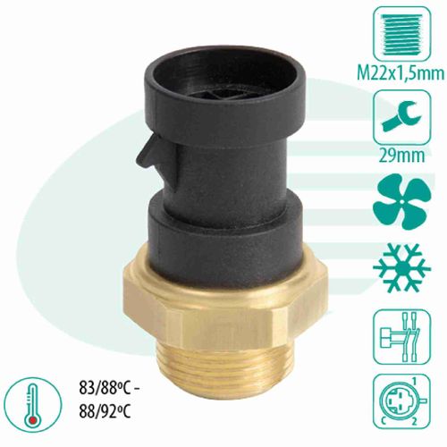 SENSOR TEMPERATURA RADIADOR (CEBOLÃO)  BRAVA-DUCATO BOXER - IG301.0447-88/92