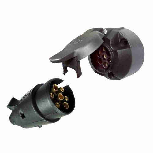 TOMADA ELETRICA PARA ENGATE 7 POLOS NYLON   - DNI8374