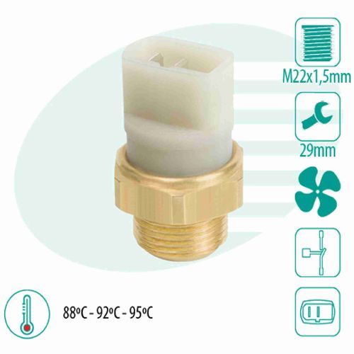 SENSOR TEMPERATURA RADIADOR (CEBOLÃO)  92-87 (71892) - IG301.0418-92