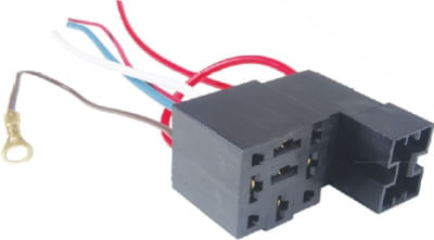 CONECTOR PARA BASE DE RELE 5 PINOS COM PORTA FUSIVEL UNIVERSAL  - TC3070870