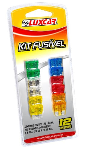 Kit Fusível Luxcar 12 peças 8003