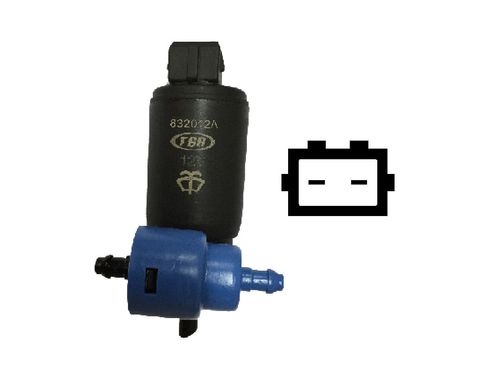 BOMBA LAVADOR PARABRISA PARABRISA PARABRISA 2 SAIDAS 12V VECTRA GT 2008..  - TSA832012A