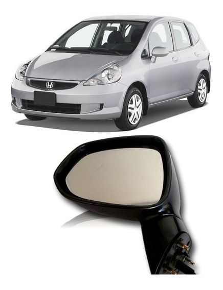 RETROVISOR HONDA FIT 03-08 SEM CONTROLE   LADO ESQUERDO - RX7705LE