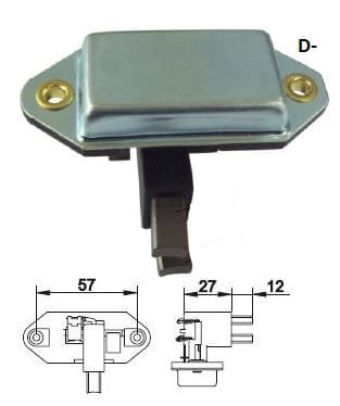 REGULADOR VOLTAGEM ALTERNADOR FORD      GM 85A 12V BOSCH - IKR5541