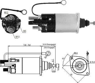 AUTOMATICO RELE MOTOR PARTIDA DELCO 39MT 24V  - ZM1841
