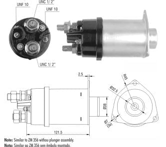 AUTOMATICO RELE MOTOR PARTIDA DELCO 42MT 12V S/PISTAO  - ZM456