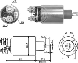 AUTOMATICO RELE MOTOR PARTIDA CUMMINS FORD CARGO 12V - ZM1484