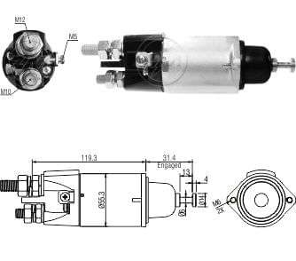 AUTOMATICO RELE MOTOR PARTIDA MITSUBISHI ATRON-AXOR 24V  - ZM3898