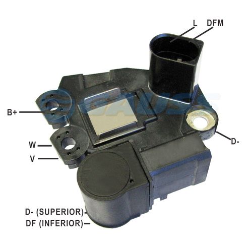 REGULADOR ALTERNADOR GOL G5 G6 GOLF VALEO 14V - GA980