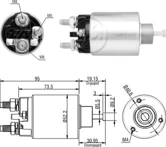 AUTOMATICO RELE MOTOR PARTIDA DELCO CITROEN-GM-PEUGEOT - ZM8860