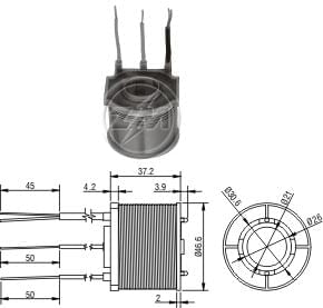 BOBINA MOTOR PARTIDA AUTOMATICO NIPPODENSO 24V - ZM42093