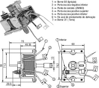AUTOMATICO RELE MOTOR PARTIDA BOSCH KB-SCANIA 24V  - ZM904