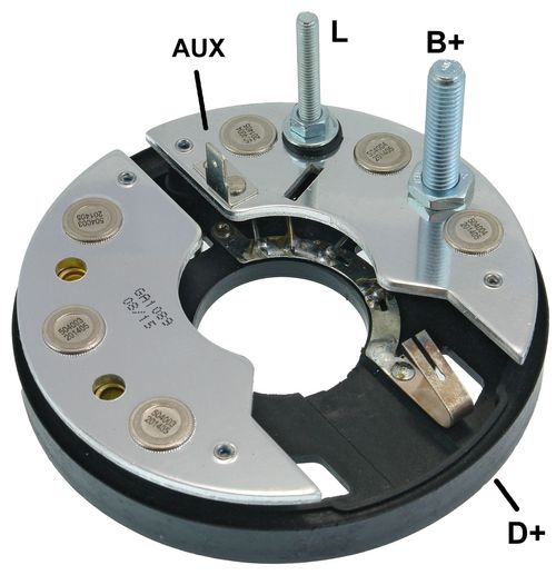 PLACA RETIFICADORA ALTERNADOR FORD/VW BOSCH 65A - GA1089