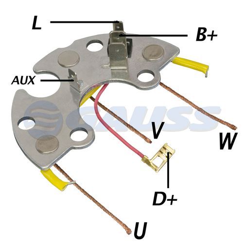 PLACA RETIFICADORA ALTERNADOR KOMBI DIESEL WAPSA 85A  - GA1522