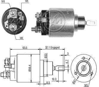 AUTOMATICO RELE MOTOR PARTIDA BOSCH JEEP CHEROKEE 12V  - ZM677