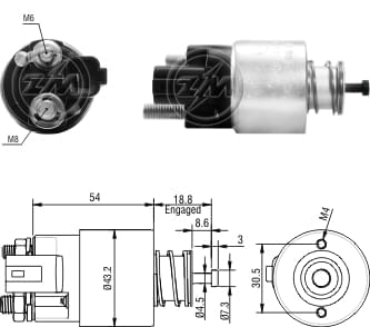 AUTOMATICO RELE MOTOR PARTIDA VALEO KIA SOUL- CERATO 12V - ZM391