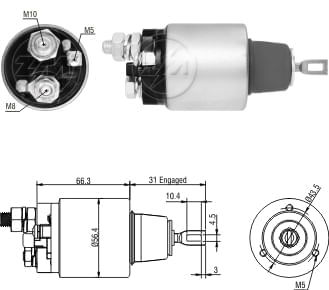 AUTOMATICO RELE MOTOR PARTIDA BOSCH MB JF REDUZIDO 12V - ZM3571