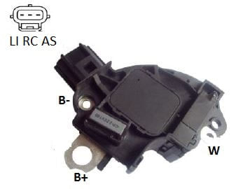 REGULADOR VOLTAGEM ALTERNADOR VW/FORD  CUM/FOCUS 05 - IKR5123