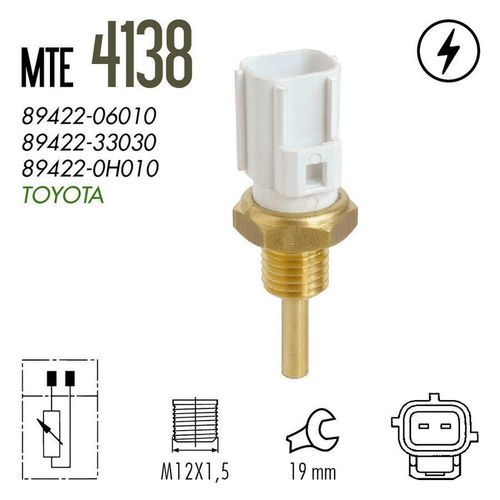 SENSOR DE TEMPERATURA (AGUA) COROLLA 10.. HILLUX 2.5/2.7/3.0 16V 03.. - MTE4138