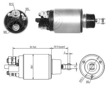 AUTOMATICO RELE MOTOR PARTIDA ISKRA NEW HOLAND VALTRA 12V - ZM825