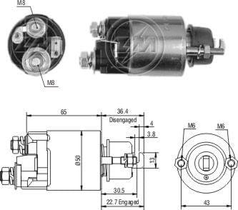 AUTOMATICO RELE MOTOR PARTIDA DENSO HONDA CIVIC 1982-1987 - ZM702