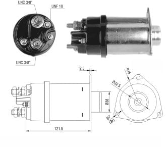 AUTOMATICO RELE MOTOR PARTIDA DELCO 37MT S/PISTAO 12V - ZM450