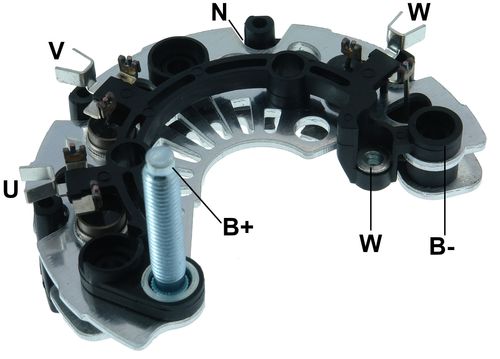 PLACA RETIFICADORA ALTERNADOR NOVO PALIO UNO MARELLI 85A - GA1302