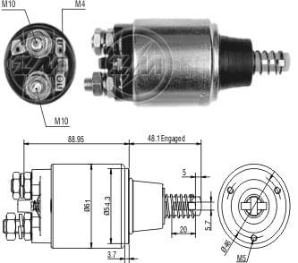AUTOMATICO RELE MOTOR PARTIDA BOSCH AGRIFULL 12V  - ZM648