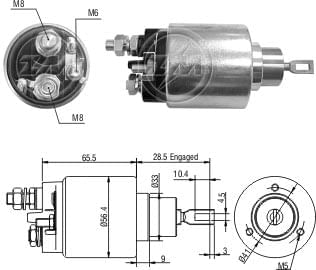 AUTOMATICO RELE MOTOR PARTIDA BOSCH PALIO-SIENA 1.6 16V - ZM1479
